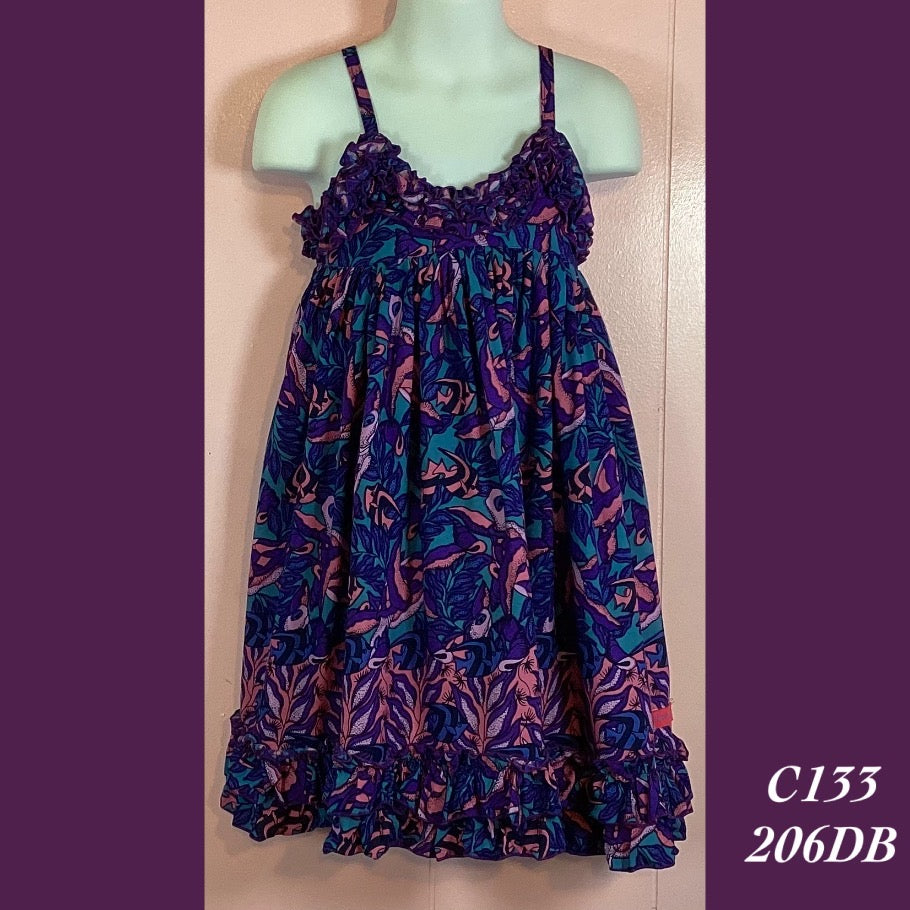 C133 - 206DB , Ruffle top dress