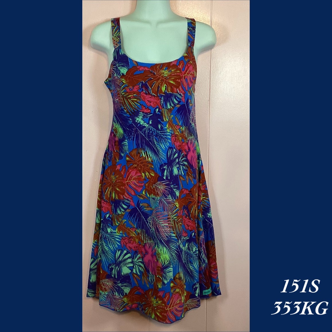 151S - 353KG , Bias cut strap dress