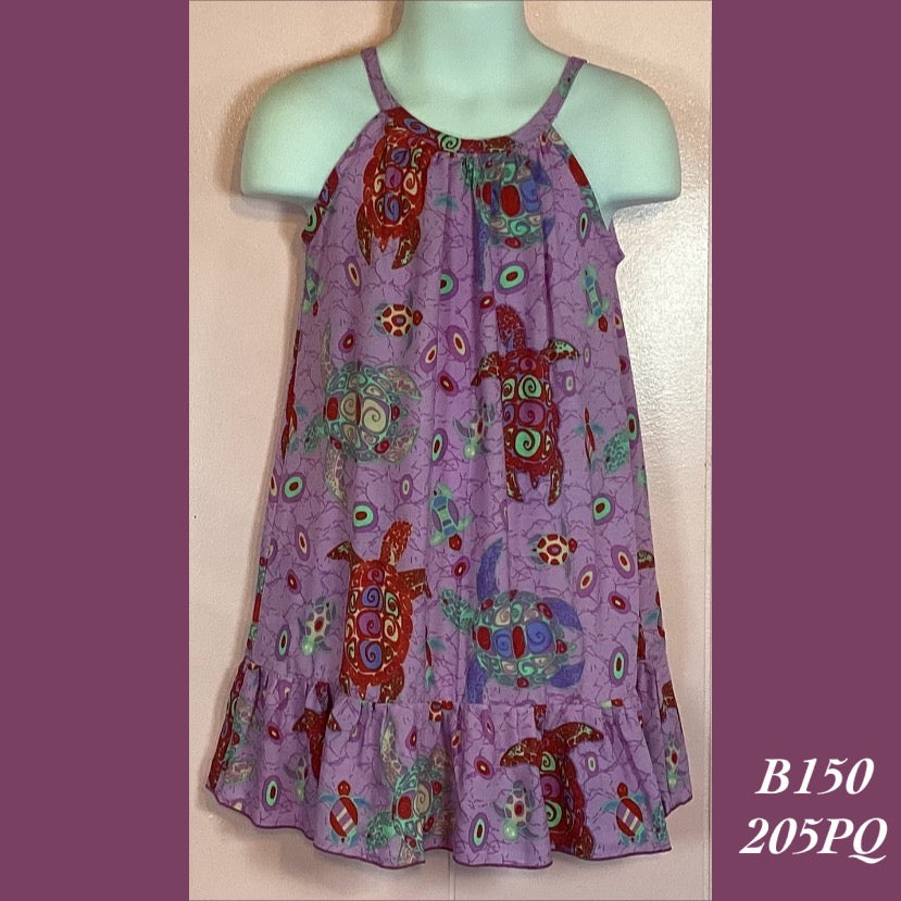 C150 - 205PQ , Drawstring back A Line dress