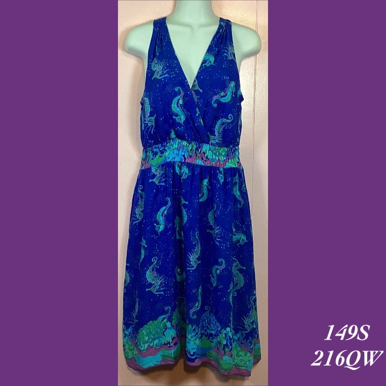 149S - 216QW , Halter back dress with pockets