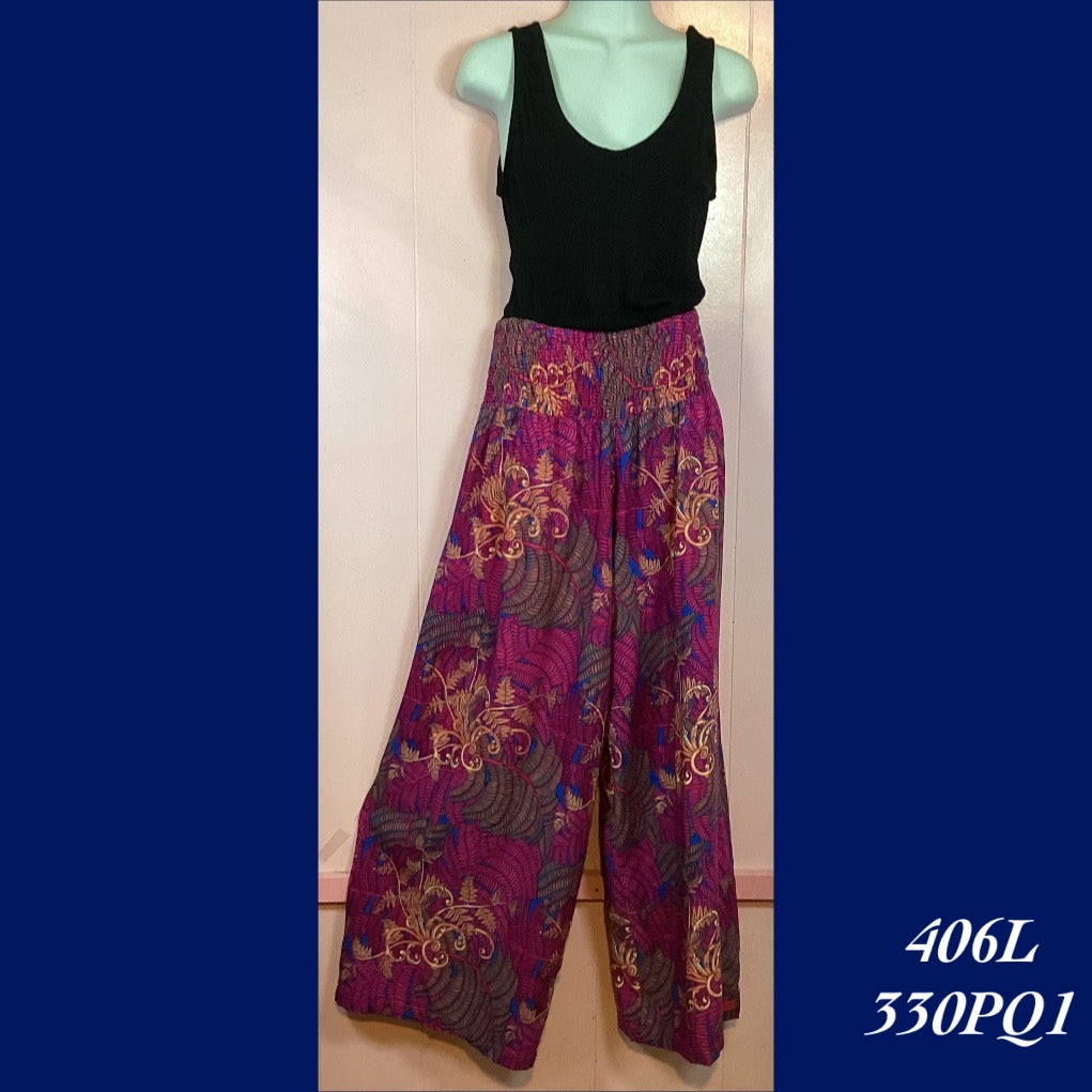 406L - 330PQ1 , Elastic ribbed pant long