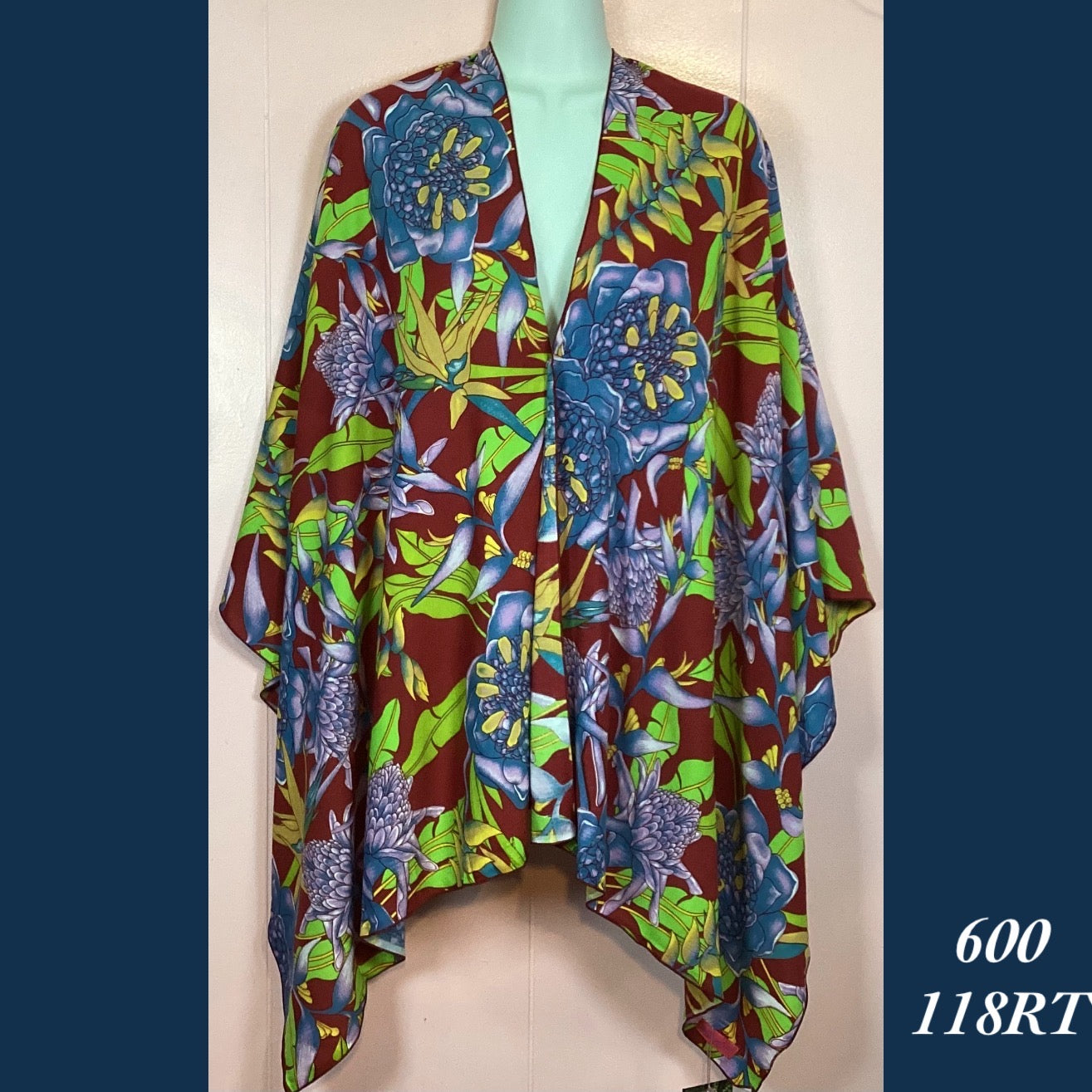 600 - 118RT , Shoulder wrap sarong