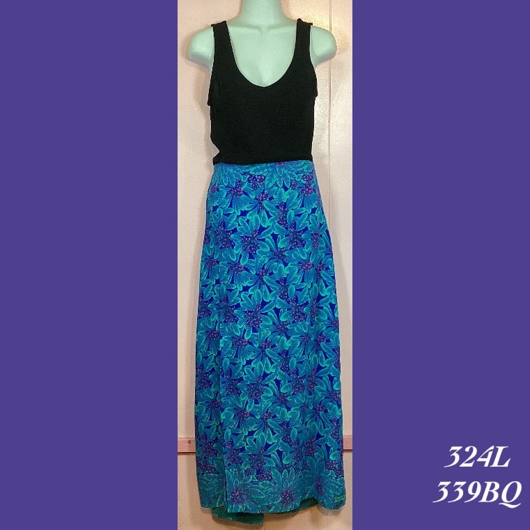 324L - 339BQ , Long skirt with elastic back waist