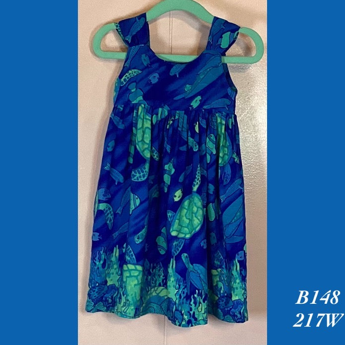 B148 - 217W , Elastic strap baby doll dress