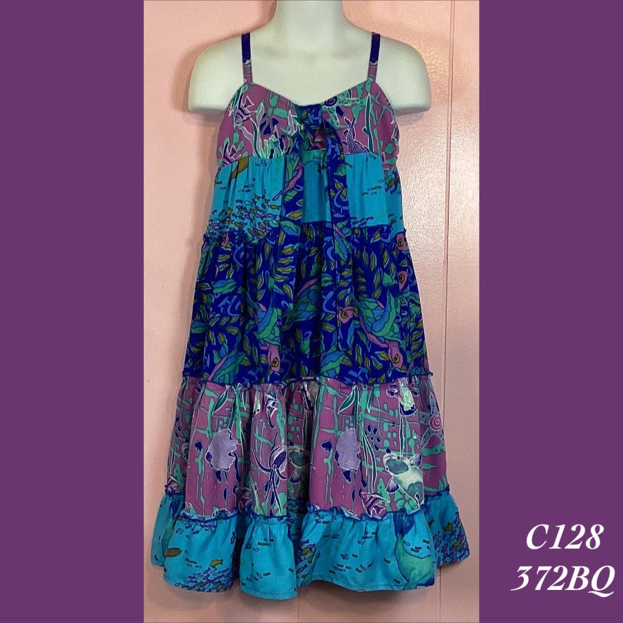 C128 - 372BQ , Tier dress