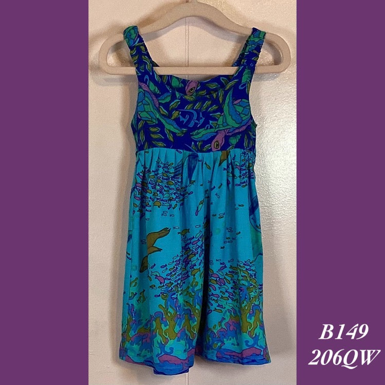 B149 - 206QW , Elastic strap baby doll dress