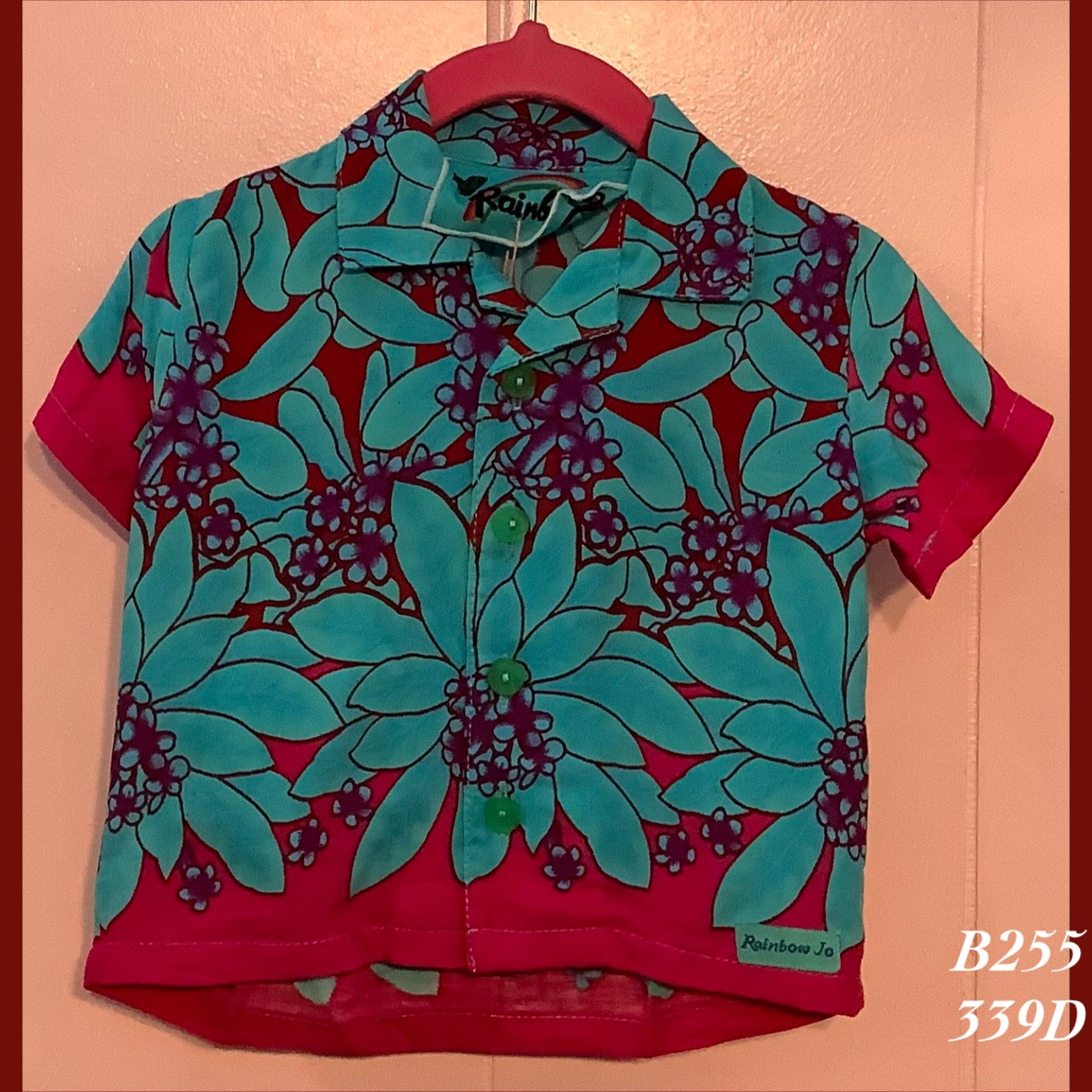 B255 - 339D , Baby boy's Aloha shirt