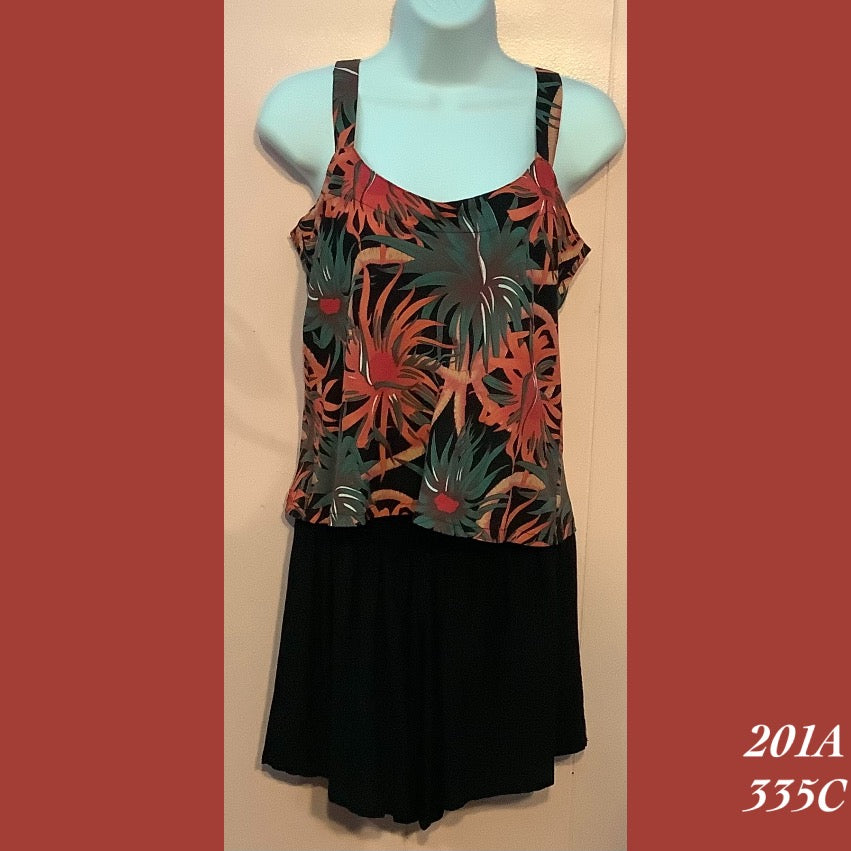 201A - 335C , Bias cut strap top