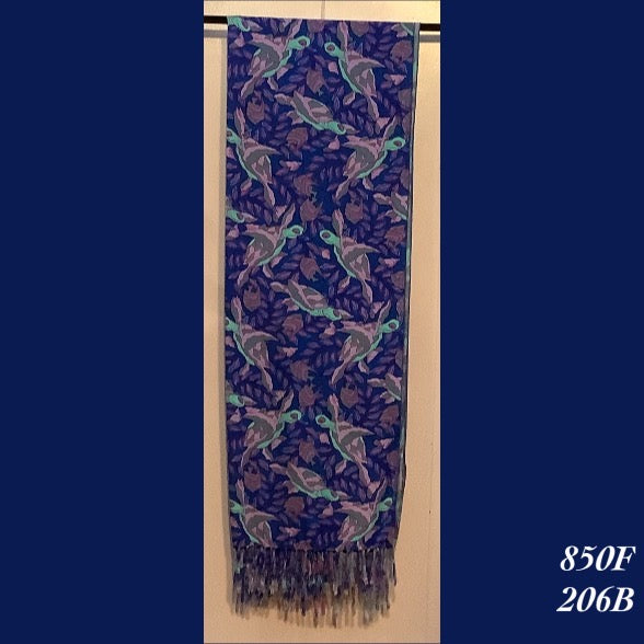 850F - 206B , Fringed scarf