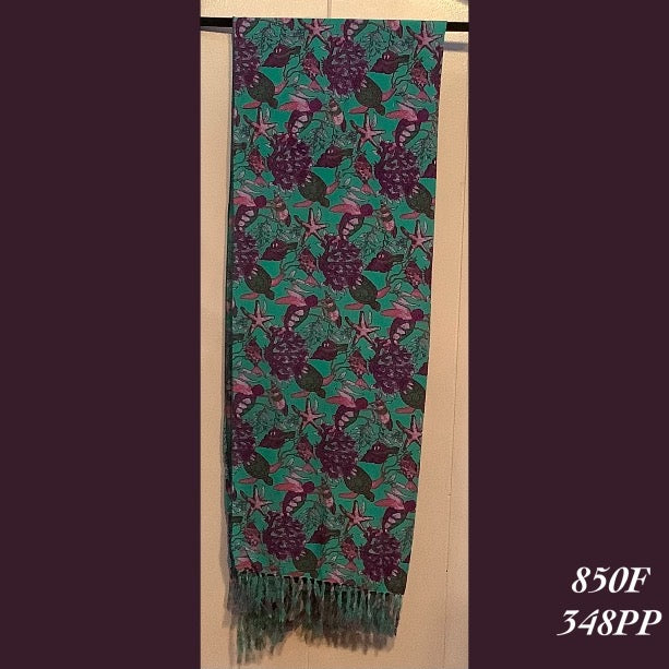 850F - 348PP , Fringed scarf
