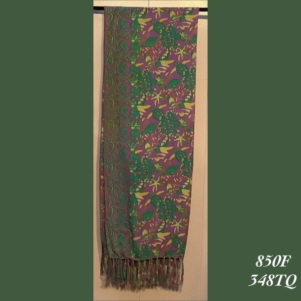 850F - 348TQ , Fringed scarf