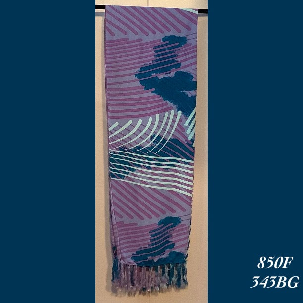 850F - 343BG , Fringed scarf