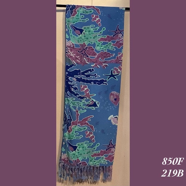850F - 219B , Fringed scarf