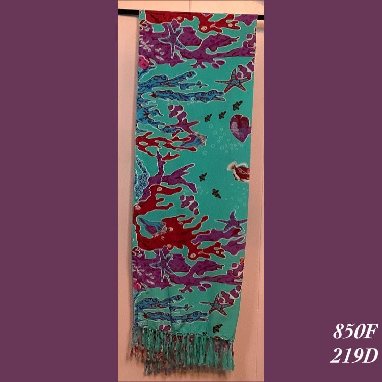 850F - 219D , Fringed scarf