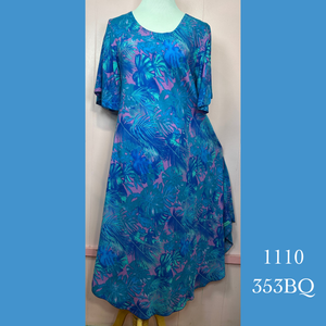 1110 - 353BQ , Resort Dress with Pockets and Sleeves