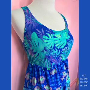 107 - 353BW/218BW/381BW; Racer Back Tier Dress