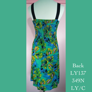 LY137S - 349N/ LY/S , Lycra top tie front dress