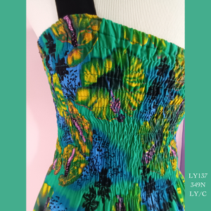 LY137S - 349N/ LY/S , Lycra top tie front dress