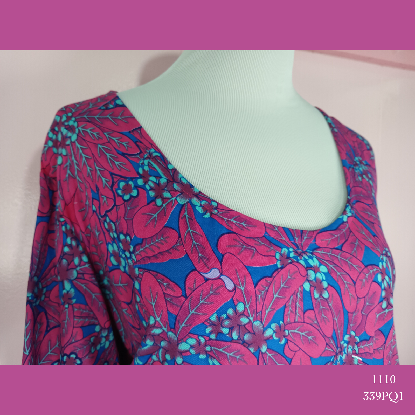 1110X - 339PQ1 , Resort Dress with pockets and scalloped hemline and sleeves plus size