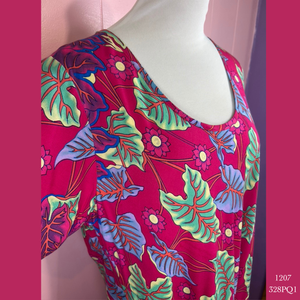 1207- 328PQ1 , Relaxed fit pocket dress with sleeves