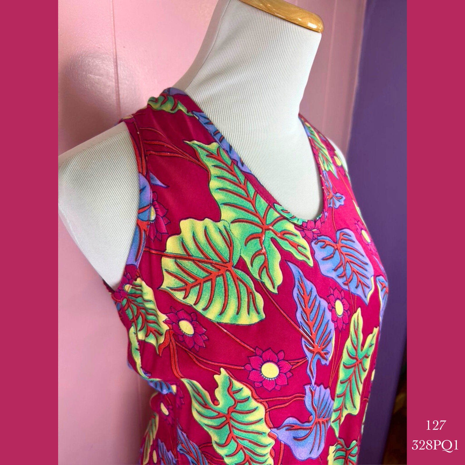 127X - 328PQ1, Relaxed fit pocket dress plus size