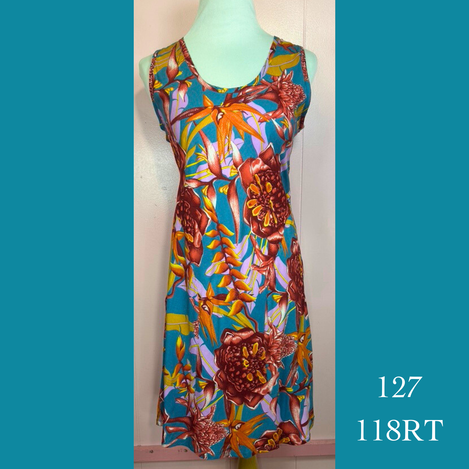 127- 118RT , Relaxed fit pocket dress