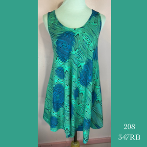 208X - 347RB - Plus size swing style tank top