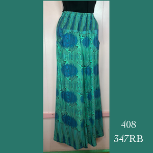 408X- 347RB , Plus Size Wide leg long pant with pockets