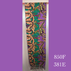 850F - 381E , Fringed scarf