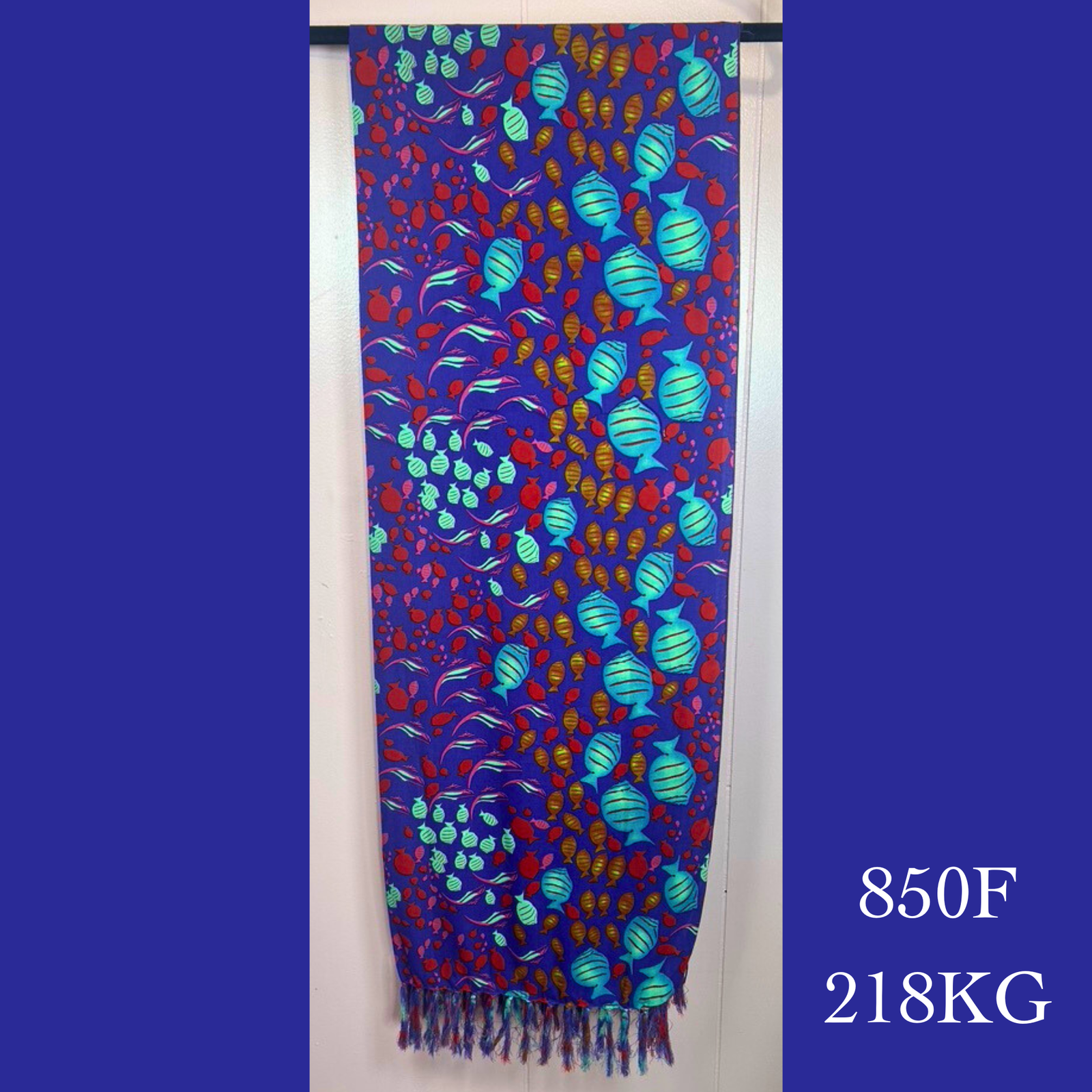 850F - 218KG , Fringed scarf