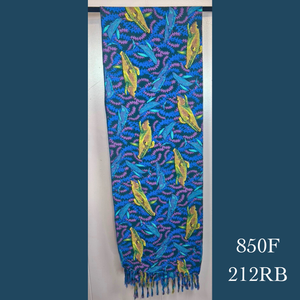 850F - 212RB , Fringed scarf