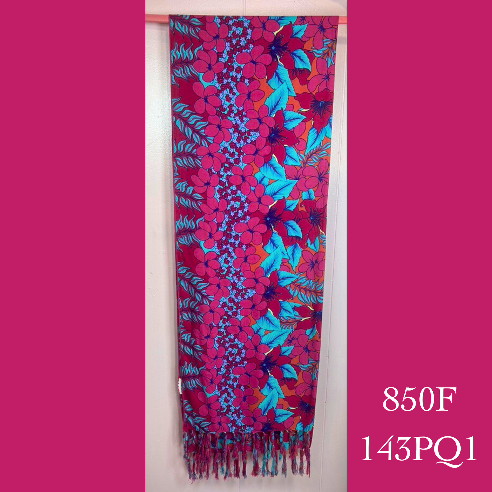 850F - 143PQ1 , Fringed scarf