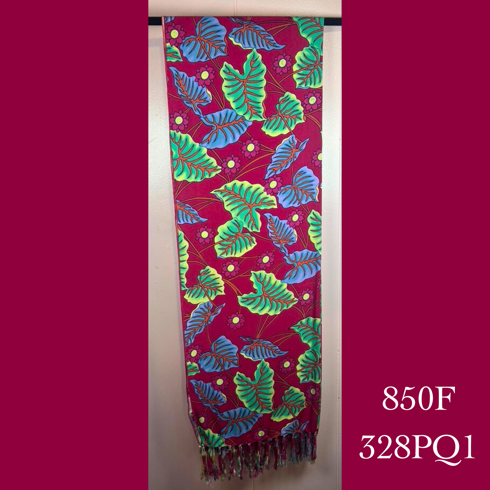 850F - 328PQ1 , Fringed scarf