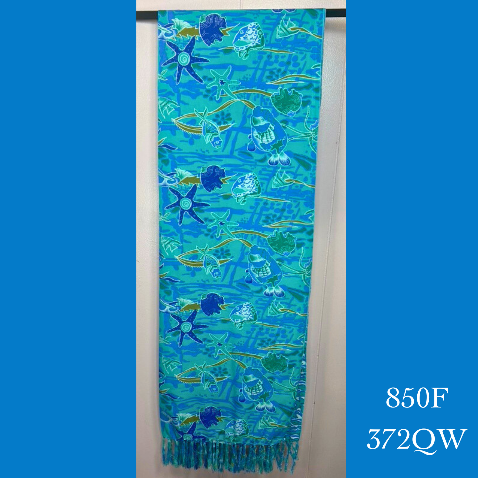850F - 372QW , Fringed scarf