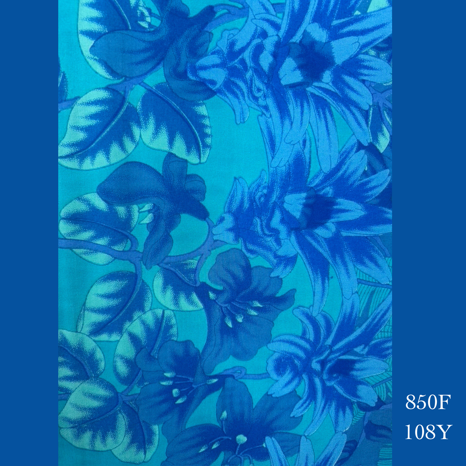 850F - 108Y , Fringed scarf floral print
