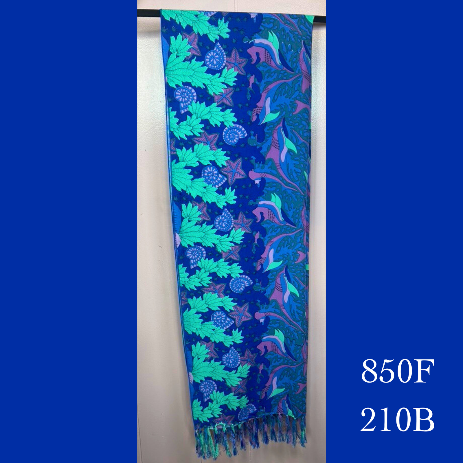 850F - 210B , Fringed scarf
