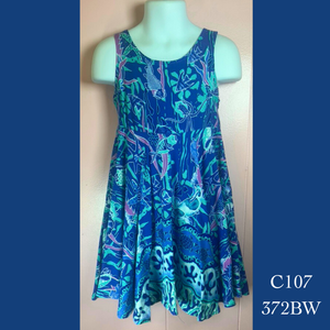 C107 - 372BW, Tie Back Circle Dress