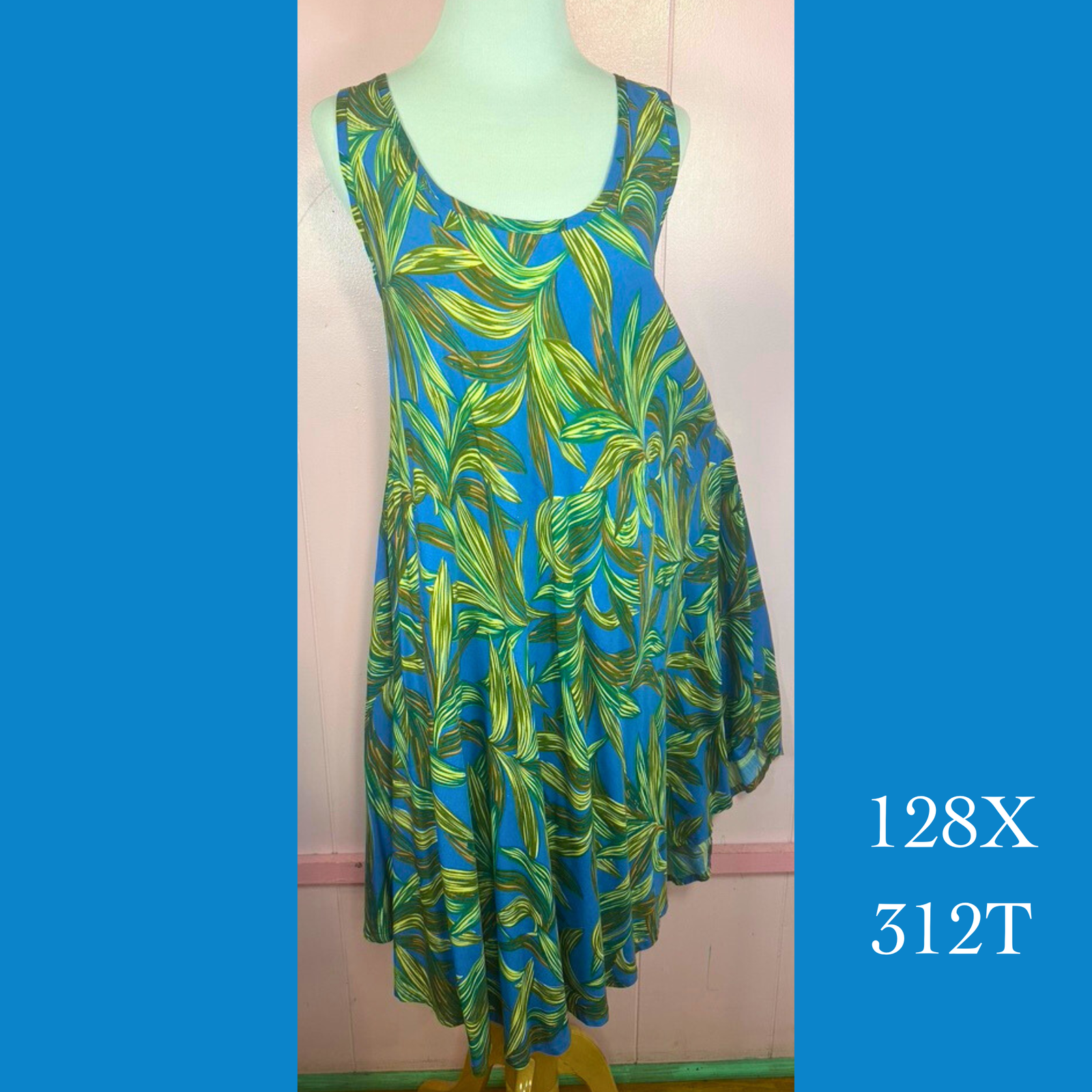 128X - 312TY , Swing tank dress plus size