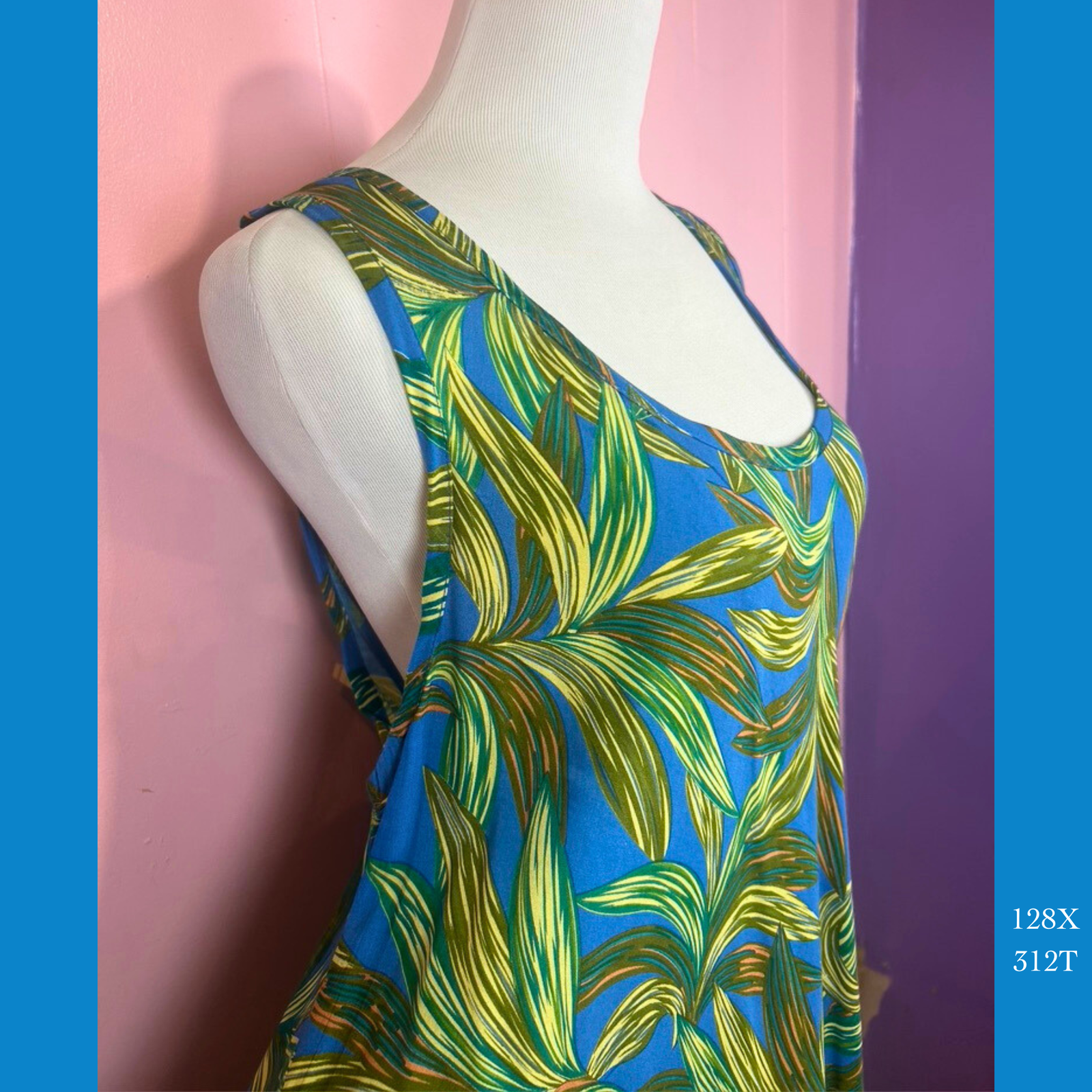 128X - 312TY , Swing tank dress plus size