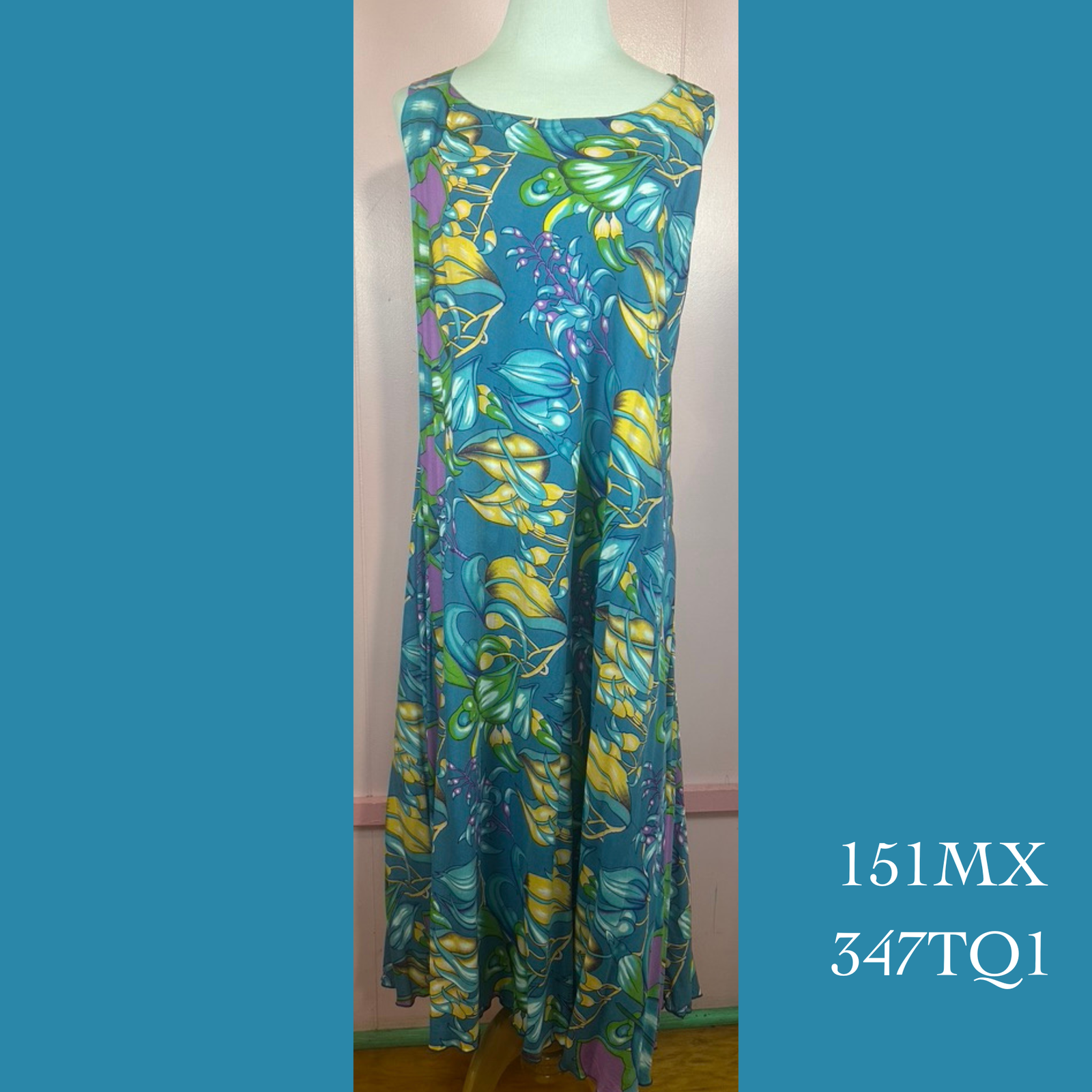 151MX - 374TQ1 , Bias cut strap dress tea length plus size