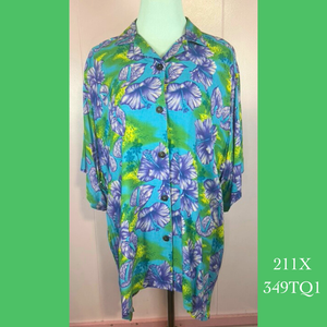 211X - 349TQ1, Women's Aloha shirt plus size