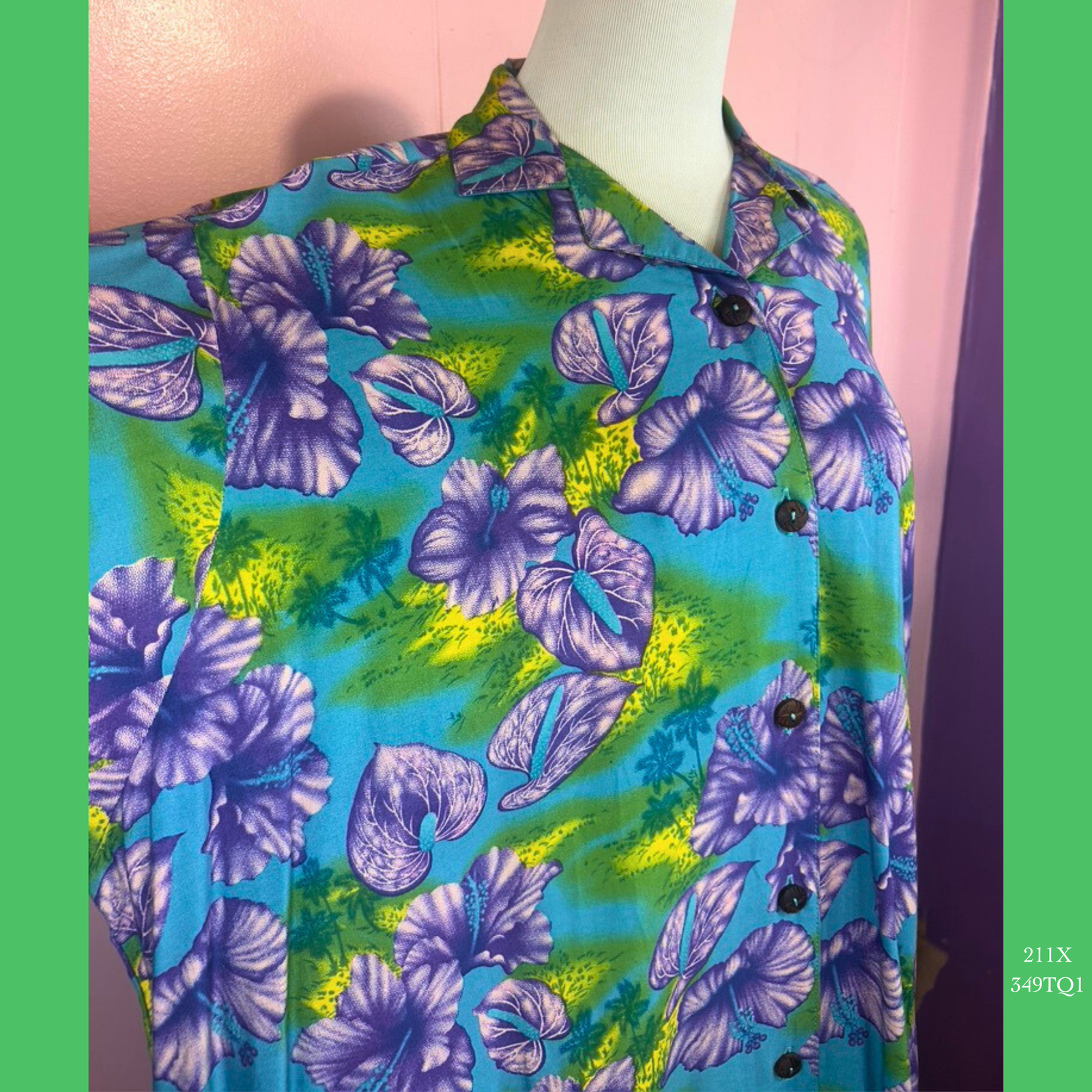 211X - 349TQ1, Women's Aloha shirt plus size