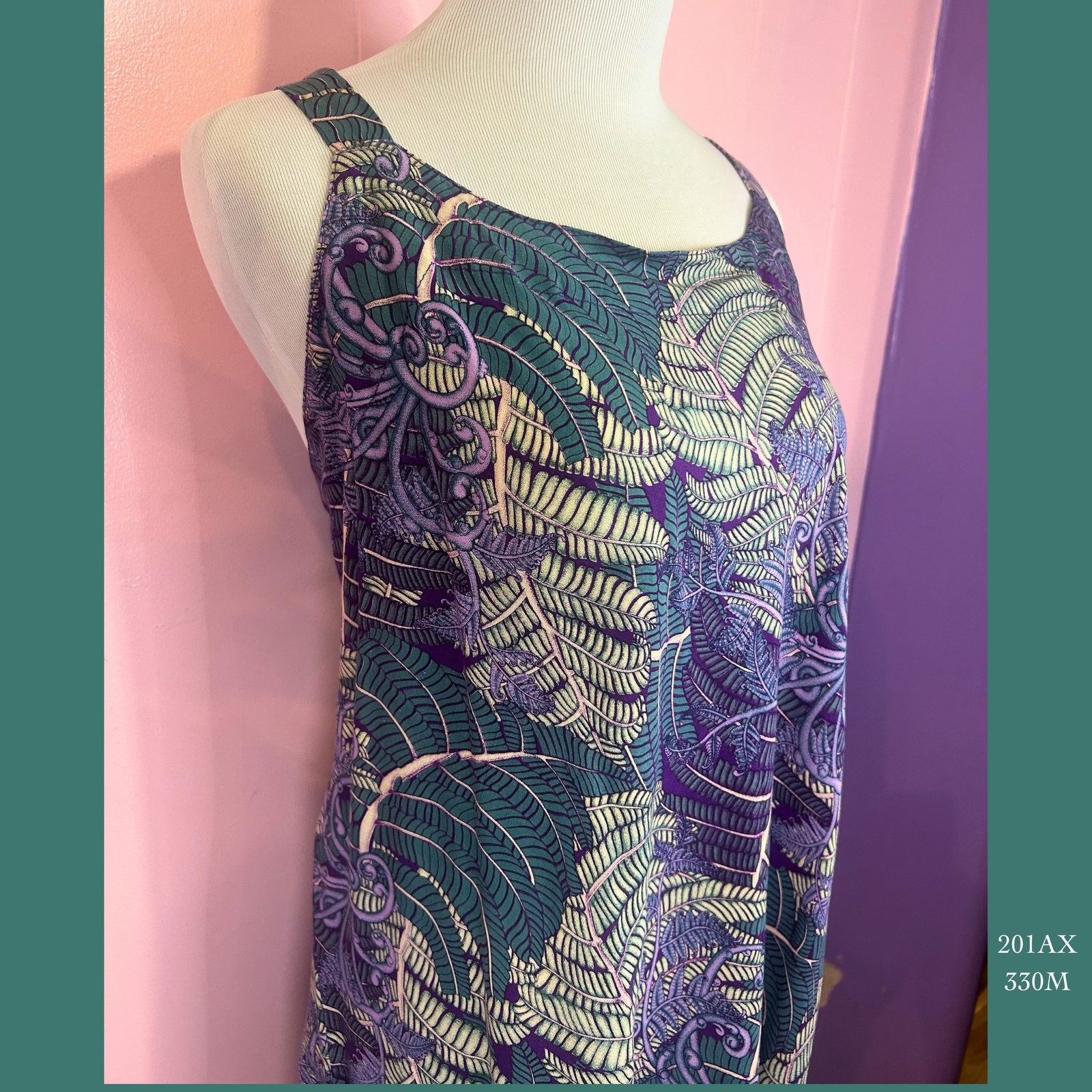 201AX - 330M, Bias cut strap top plus size