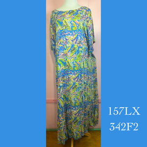 157LX - 342F2, Raglan sleeve dress long plus size