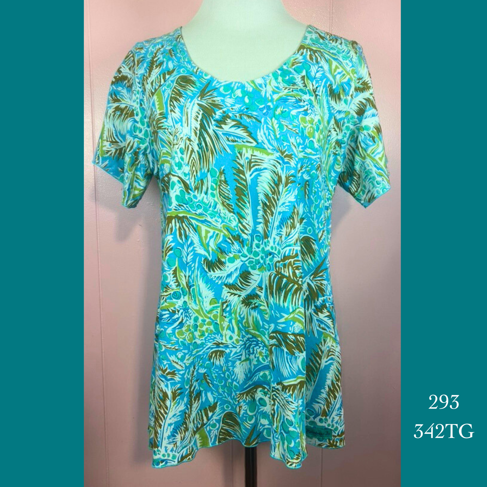 293 - 342TG , Sleeved bias cut top