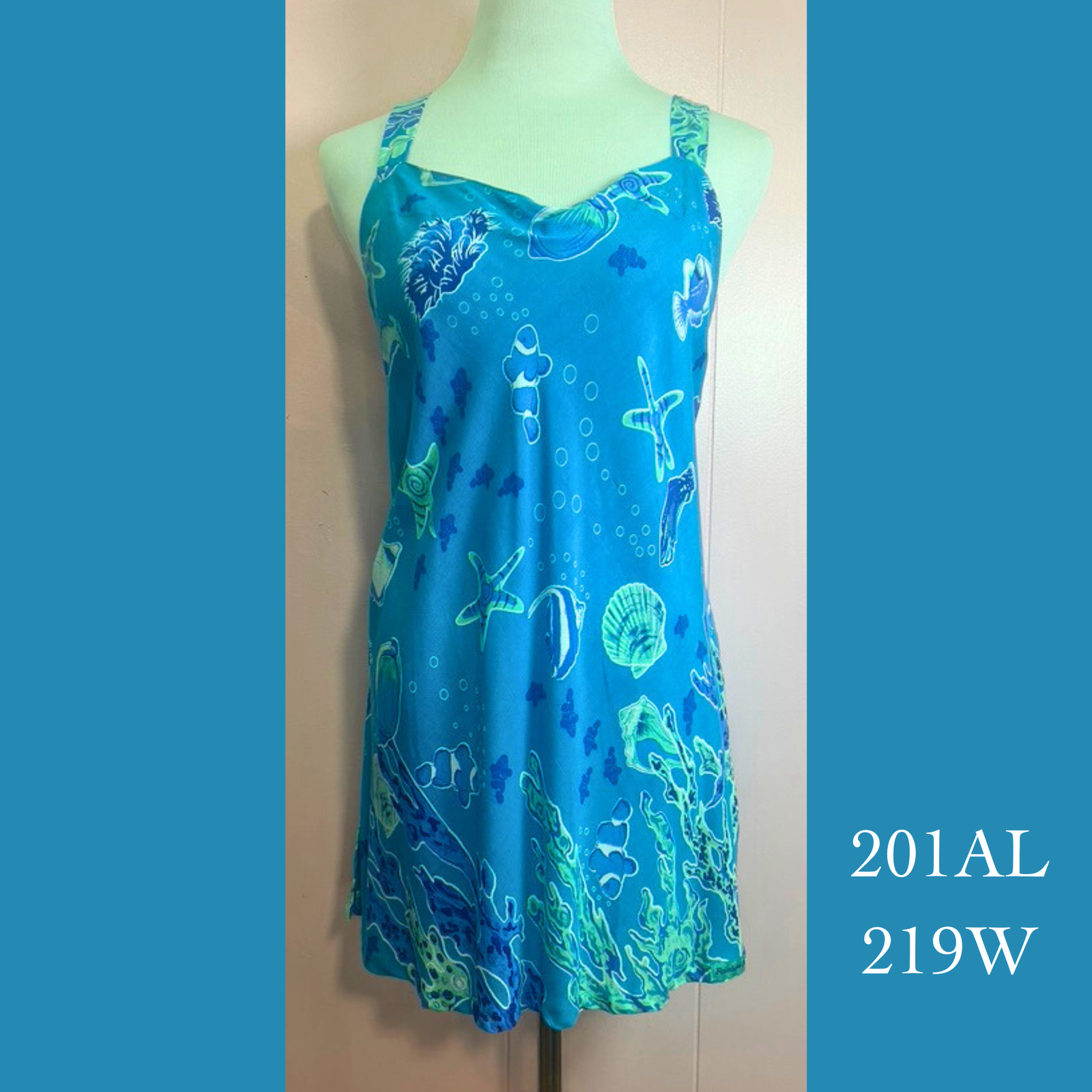 201AL - 219W, Bias Cut Strap Top Long