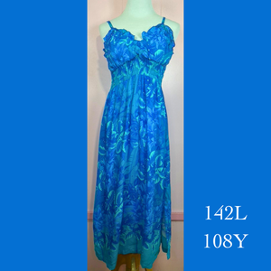 142L - 108Y , Elastic Sun Dress Long