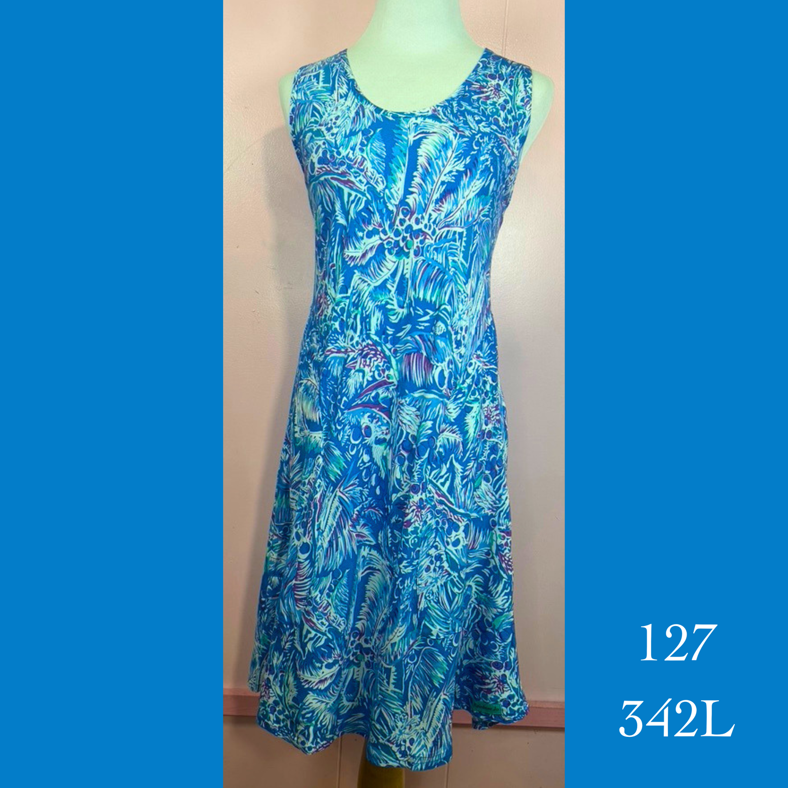 127 - 342L , Relaxed Fit Pocket Dress