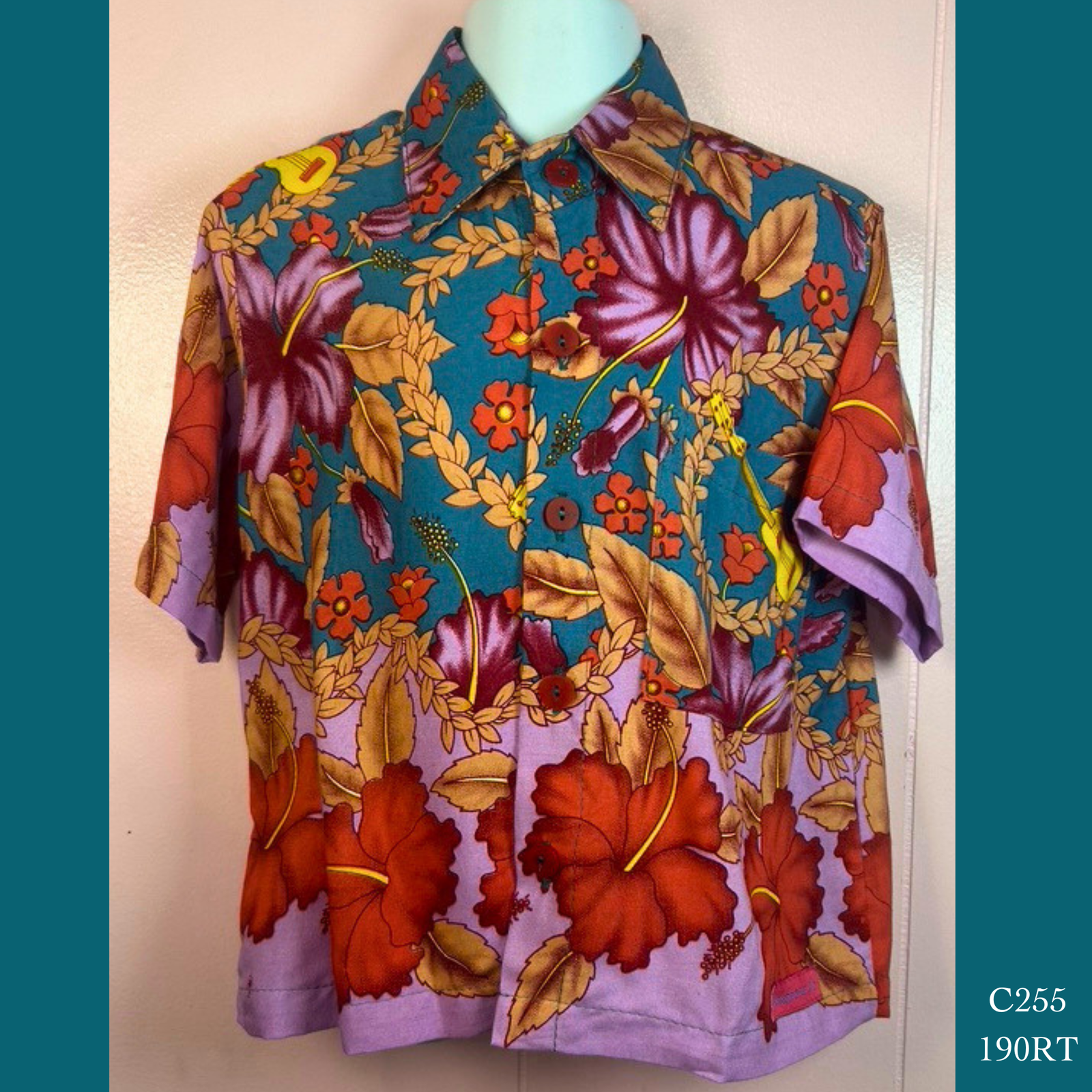 C255- 190RT, Boys Aloha Shirt