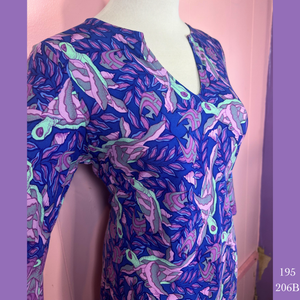 195 - 206B , Tunic Dress with 3/4 Sleeve